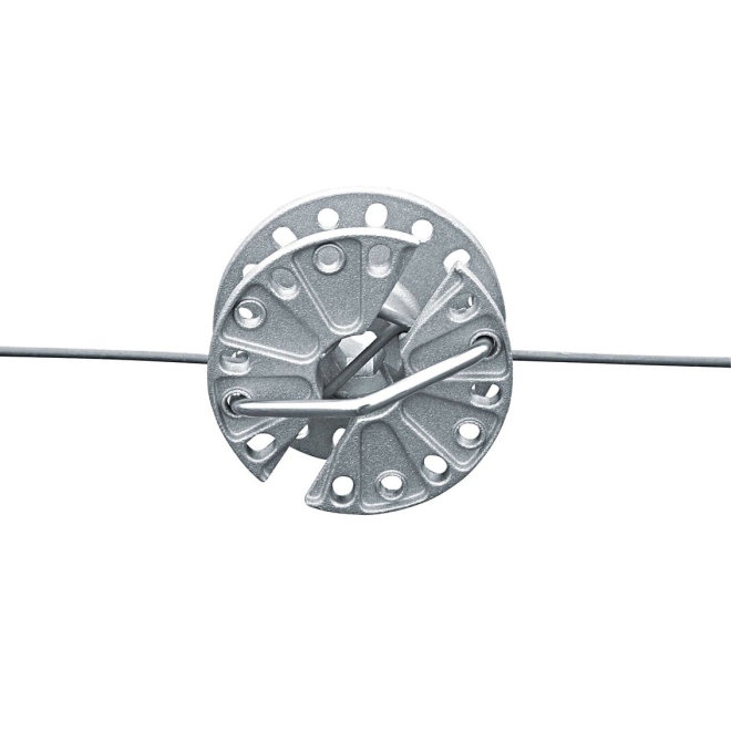 Drahtspanner drehbar, Aluminium, zum Spannen von Weidezaundraht