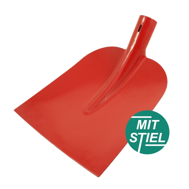 Original Holsteiner Schaufel Größe 2, 3/4 gehoben, 26x24cm, mit T-Stiel Ø40x1200mm