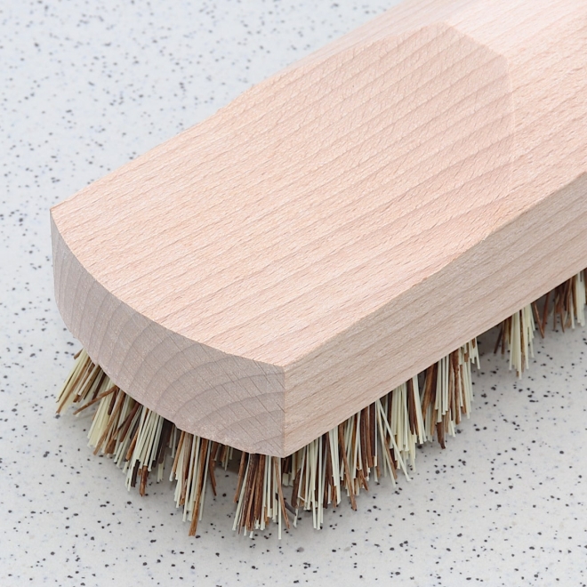 Schrubber 22cm mit Union Borsten, Bodenschrubber mit Gewinde und Stielloch