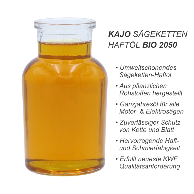 Kajo Sägeketten Haftöl BIO 2050 1 Liter - Haftöl für Motorsägen & Elektrosägen