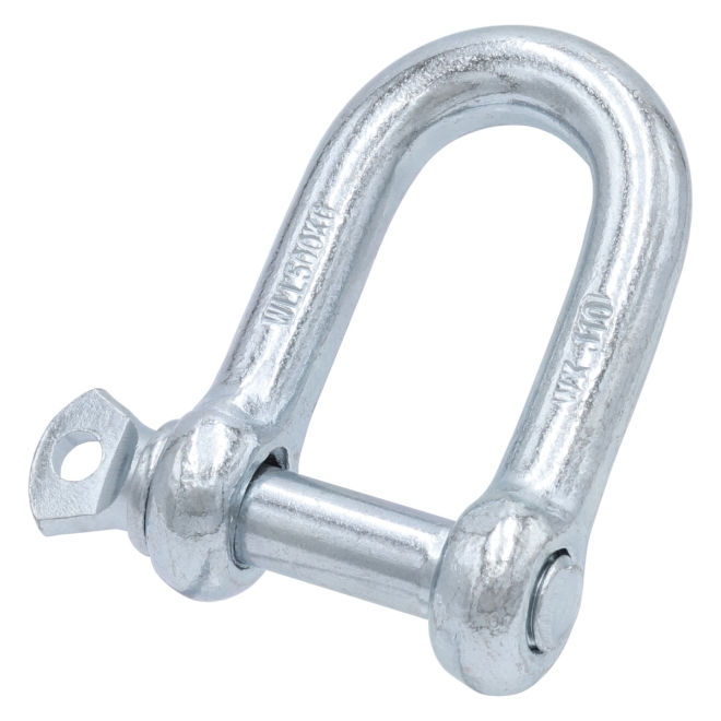 Schäkel gerade 6mm - 1/4 Zoll - verzinkt mit Augenbolzen