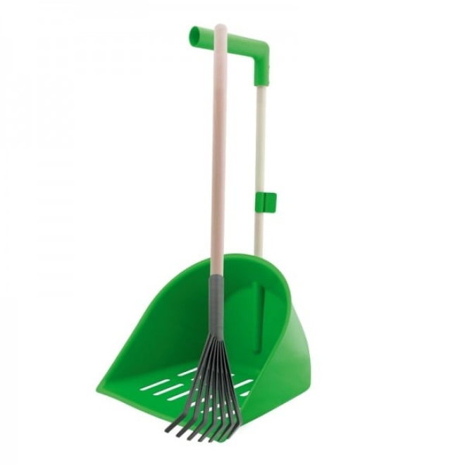 GEWA Mistboy Shaker mit Rechen, Mistschaufel zum Ausmisten von Pferdeboxen, farblich sortiert
