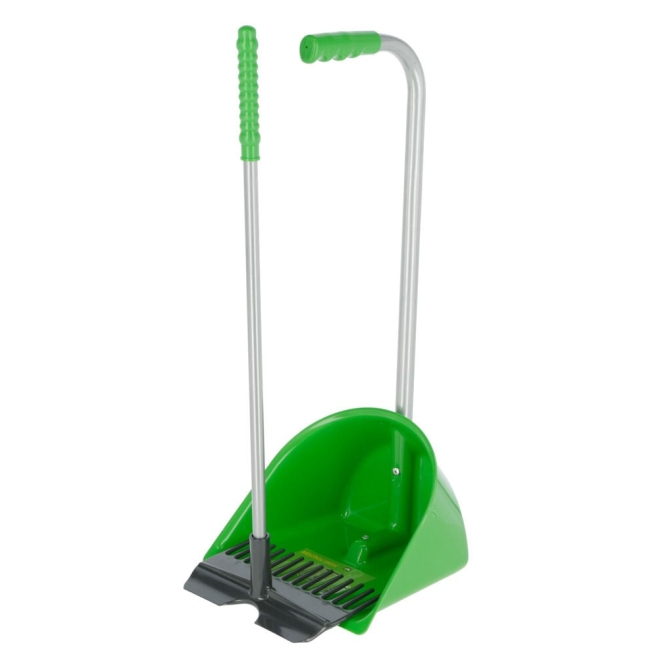 Kinder-Mistboy Mini, 60cm, grün, mit Rechen aus ABS-Kunststoff, Mistschaufel für Kinder