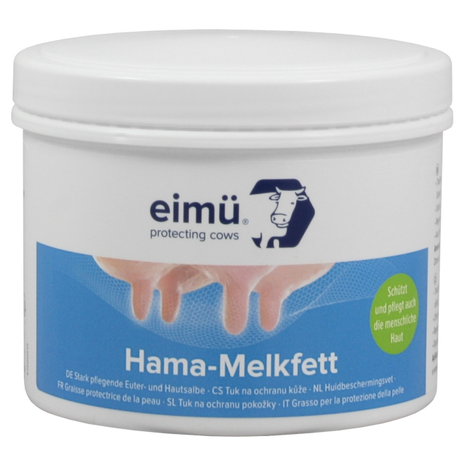 eimü Hama Melkfett 500ml, mit Hamamelis, zur Euterpflege bei Rindern und Kühen