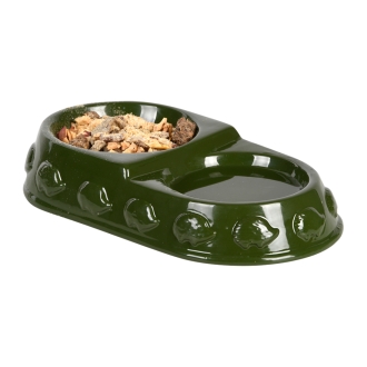 Esschert Design Igel Futterstation, Futter- und Trinkschale, Fressnapf, Trinknapf, WA64