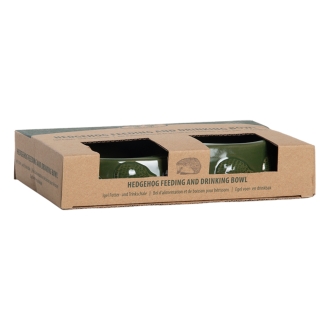 Esschert Design Igel Futterstation, Futter- und Trinkschale, Fressnapf, Trinknapf, WA64