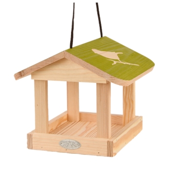 Esschert Design Futterhaus mit Aufdruck, hängend, Vogelhaus, Futterstelle, Futterstation, FB542