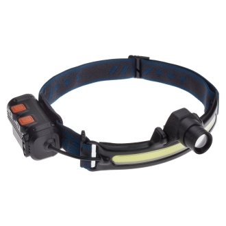 TFA LED-Stirnlampe LUMATIC HEAD mit COB-Streulicht, LED-Fokuslicht, USB, Stirnleuchte, 43.2038