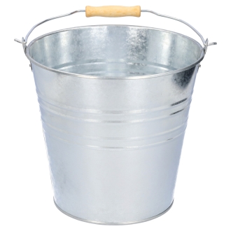 Zinkeimer 10 Liter - verzinkter Eimer mit Henkel - Garteneimer, Pflanzeimer, Dekoeimer