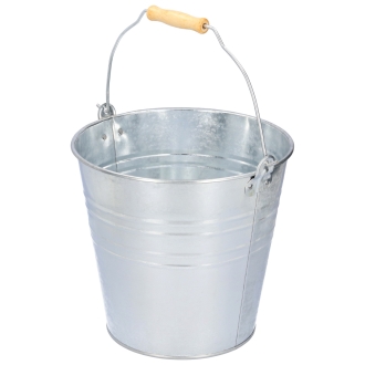 Zinkeimer 10 Liter - verzinkter Eimer mit Henkel - Garteneimer, Pflanzeimer, Dekoeimer