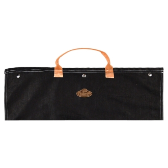 Esschert Design Denim Grillbesteckset GT196, 4-teiliges Besteckset mit Tasche