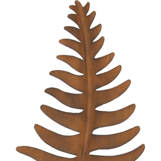 Gartenstecker Farnblatt 105cm, Gartenschild in Rostoptik, Dekostecker Farn