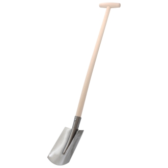 Kinderspaten mit T-Stiel 75cm, lackiert & poliert, kleiner Spaten für Kinder, Gartenspaten