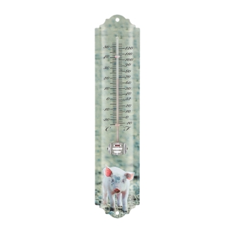 Thermometer Bauernhoftiere sortiert, Höhe ca. 30 cm