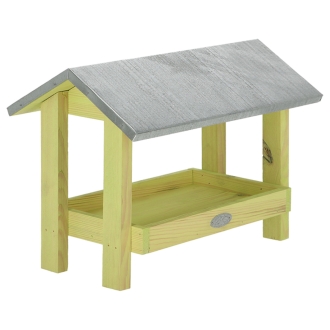 Esschert Design Bodenfutterhaus - Bodenfuttertisch mit Zinkdach