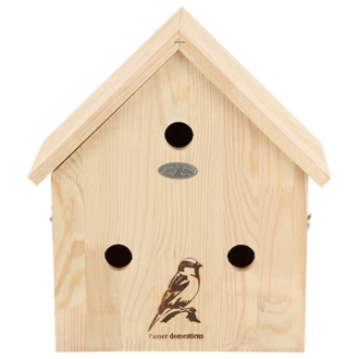 Esschert Design Nistkasten Spatzenvilla - Vogelhaus für Spatzen - NK86