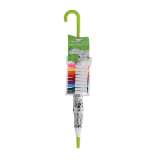 Esschert Design Ausmal-Regenschirm "Bauernhoftiere" KG280