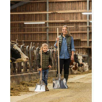 Kinder Aluschaufel mit Stiel - Mini Alu Schaufel - Stallschaufel für Kinder 107cm