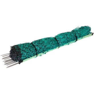 25m Geflügelnetz, Euro, 112cm, 2 Spitzen, grün, Hühnerzaun, Geflügelzaun, Hühnernetz, ohne Strom