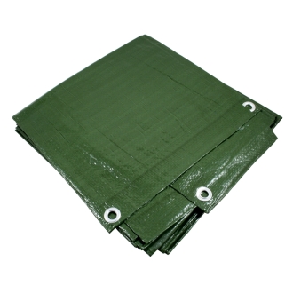 Lankotex multi-TARP Standard 6x8m grün, Schutz- und Abdeckplane mit Aluminiumösen, HDPE / LDPE