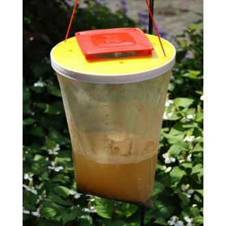 RedTop Fliegenfalle 3 Liter - Einwegmodell - Fliegenfänger für den Außenbereich