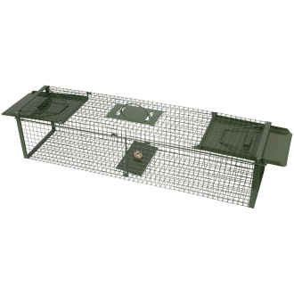 Raubwild Lebendfalle 100x24x24cm, zwei Eingänge, Drahtkasten, Rattenfalle, Katzenfalle, Marderfalle