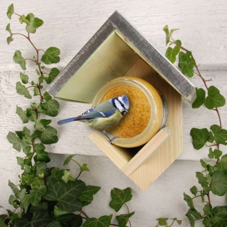 Esschert Design Erdnussbutter mit Nusstücken 340g, Vogelfutter, Zusatzfutter für Vögel, FB261