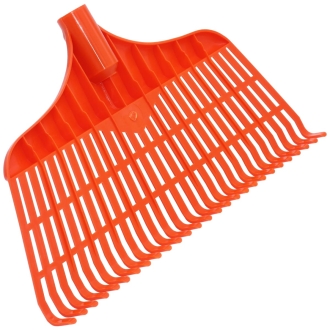 Laubbesen 40cm, 27 Zinken, Kunststoff, Gartenrechen, Laubrechen, Gartenbesen ohne Stiel