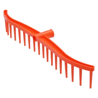 Heurechen 60cm, 19 Zinken, Kunststoff, Rasenrechen, Laubrechen, Gartenbesen ohne Stiel