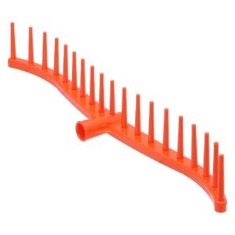 Heurechen 60cm, 19 Zinken, Kunststoff, Rasenrechen, Laubrechen, Gartenbesen ohne Stiel