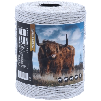 Weidezaunlitze EXPERT 400m, 9 x 0,20 Niro, weiß