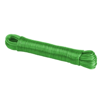 Wäscheleine 30m, mit Stahldrahteinlage, farblich sortiert, Wäscheschnur mit PVC-Ummantelung