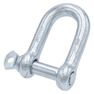 Schäkel gerade 6mm - 1/4 Zoll - verzinkt mit Augenbolzen