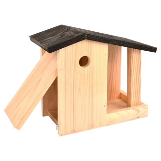 Esschert Design Futter-Vogelhaus Kombi 2in1, Nistkasten mit Futterstelle, NK89