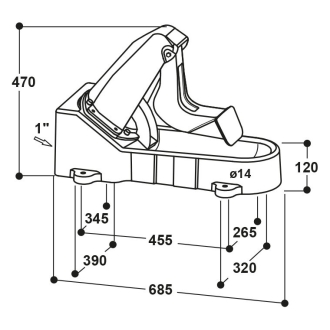 Suevia Membran-Weidepumpe Mod. 547 Standard für Rinder und Pferde - 100.0547