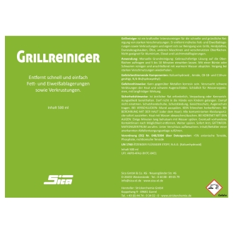 SICA Grillreiniger 500ml, Pumpspray, Reiniger für Grill und Grillrost