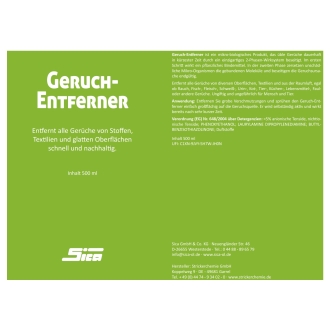 SICA Tier-Geruchentferner, 500ml Pumpspray, Geruchneutralisierer, für Stoffe und Textilien