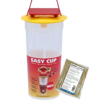 RedTop Fliegenfalle Easy Cup - Fliegenabwehr - Fliegenfänger für den Außenbereich