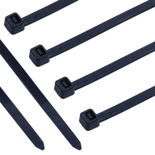 100x Profi-Kabelbinder Schwarz, Nylon, UV-beständig, Brandschutz UL 94 V2, 150 x 3,5 mm 150 x 3,6 mm