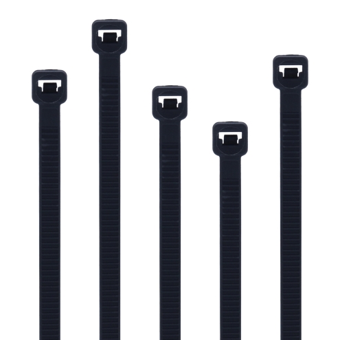 100x Profi-Kabelbinder Schwarz, Nylon, UV-beständig, Brandschutz UL 94 V2, 150 x 3,5 mm 150 x 3,6 mm