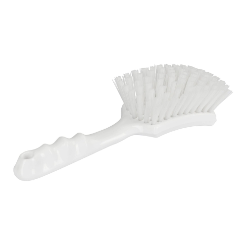 Stielbürste mit kurzem Griff, 14cm, weiß, Bürste für die Lebensmittelindustrie