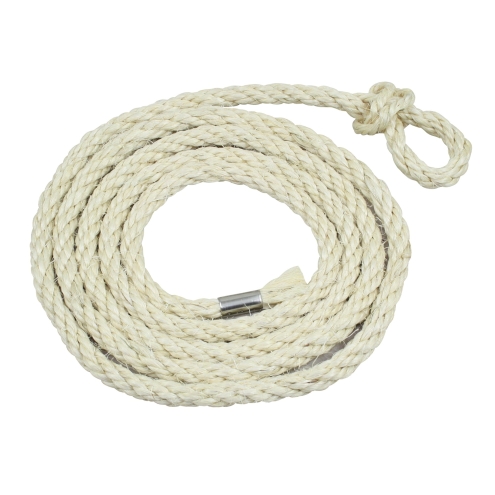10x Kälberstrick Sisal, Ø10mm, 200cm, kleine Schlaufe, Sisalstrick für Kälber