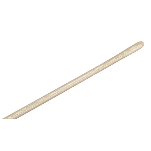 Gabelstiel Ø36x1350mm, gebogen, mit Schienenzwinge und Rundkopf, Eschenholz, lackiert