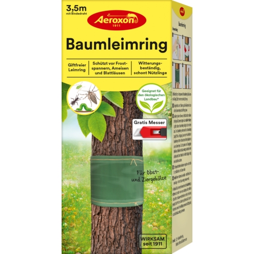 Aeroxon Baumleimring 3,5m, Leimring mit Bindedraht und Messer