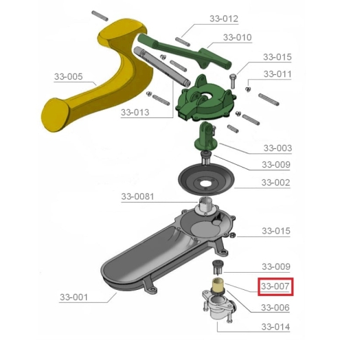 OASE Ventilsitz für Weidepumpe 75 und 75-E, Ersatzteil-Nr. 010-021