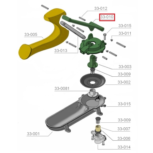 OASE Pumpenhebel für Weidepumpe 75, Ersatzteil-Nr. 010-811