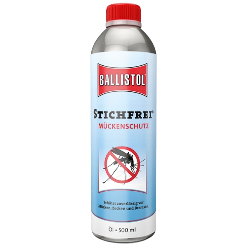 Ballistol Stichfrei 500ml Öl, Mückenschutz mit Hautpflege und UV-Filter