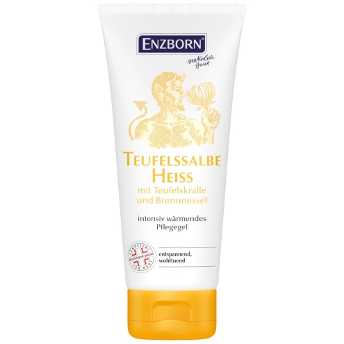 Enzborn Teufelssalbe Heiß 100ml, wärmendes Pflegegel mit Teufelskralle und Brennnessel