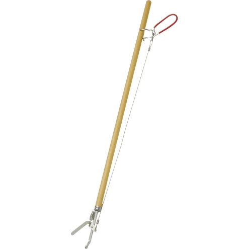 FLORA Greifboy mit Holzstiel, 87cm, Greifzange für die Papier- und Abfallsammlung, 01321