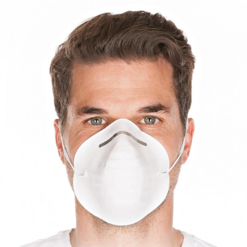 50x Hygostar Industriemaske, Einweg-Staubmaske zum Schutz vor Grobstaub